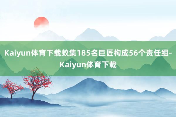 Kaiyun体育下载蚁集185名巨匠构成56个责任组-Kaiyun体育下载